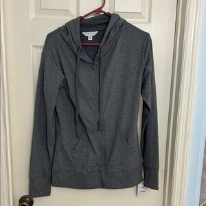 NYL  Women's Heather Charcoal Zip-Up Hooded Jacket